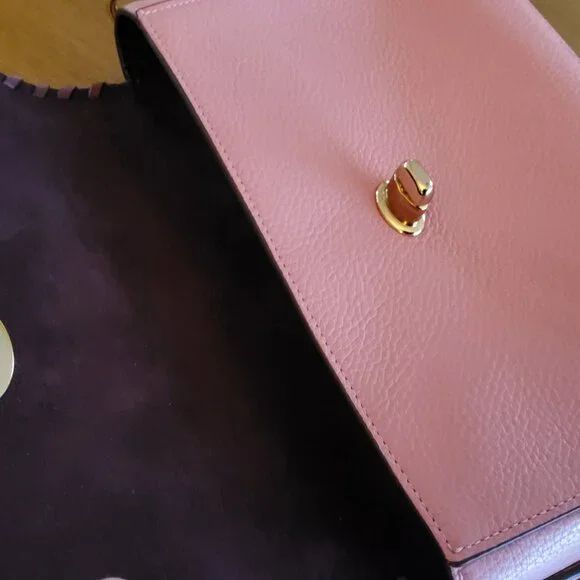 Coach Marlie Top Handle Satchel / Crossbody Handbag with Whipstitch Trim - Picture 5 of 7